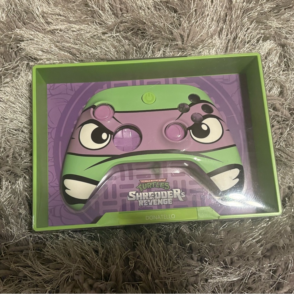 Turtles Shredder's Revenge Donatello Controller Faceplate- Green & Purple